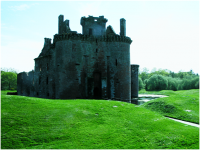 Caerlaverock Castle in the  bright sunshine.png