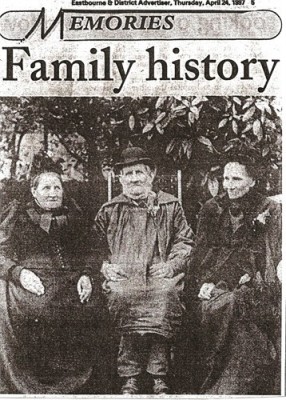 Lydia Penfold nee Chatfield with brother Charles and wife on their 50th anniversary.jpg